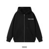 Black Zipper Hoodie