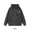 D Grey Zipper Hoodie