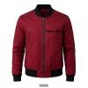 Dark Red Bomber Jacket