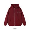Maroon Zipper Hoodie