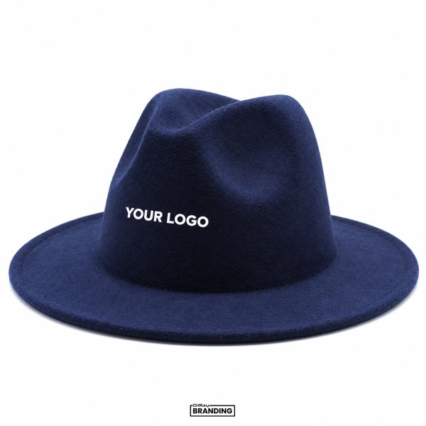 Navy Blue Fedora Hat
