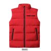 Sleeveless Puff Jacket Red