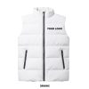 Sleeveless Puff Jacket White