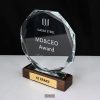 Octagon Crystal Award