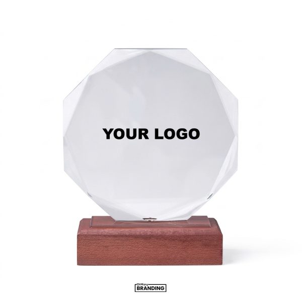 Octagon Crystal Award
