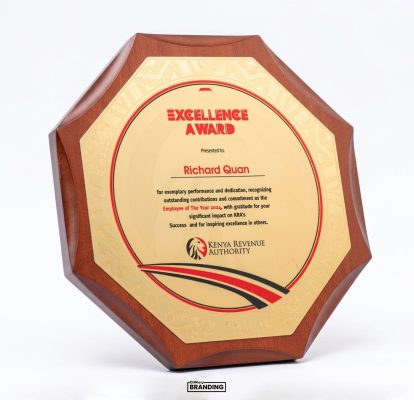 Octagon Wooden Award