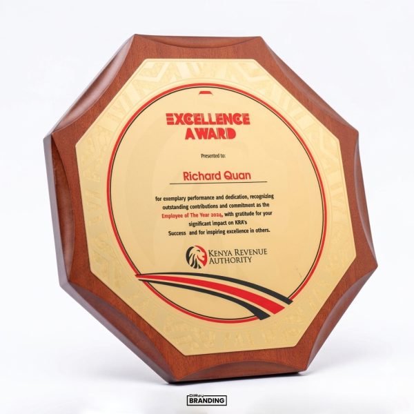 Octagon Wooden Award